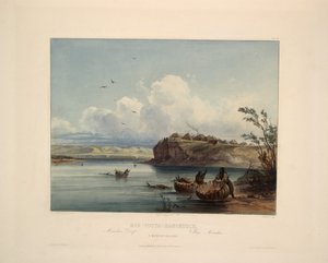 Una aldea Mandan